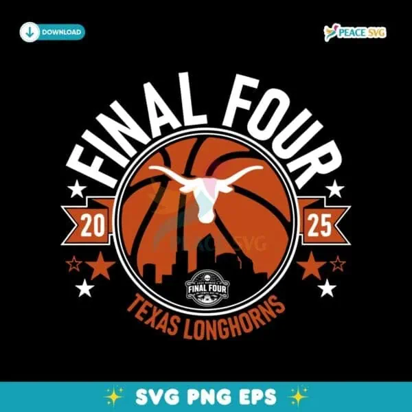 2025 Womens Final Four Texas Longhorns Basketball SVG