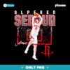 Alperen Sengun Houston Rockets Shattered Signature PNG