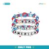 America Friendship Bracelet Girly 1776 Png