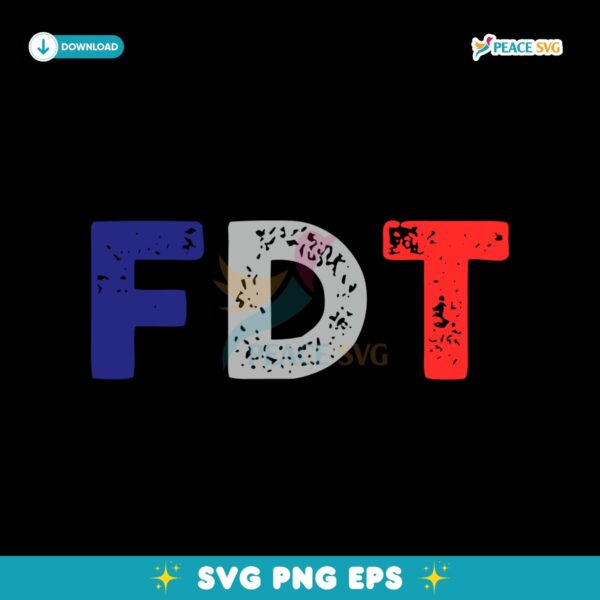 Anti Trump Retro Fdt SVG