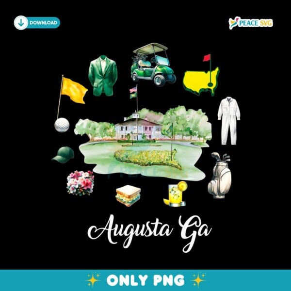 Augusta Georgia Azalea Golf Pimento Cheese Jacket PNG