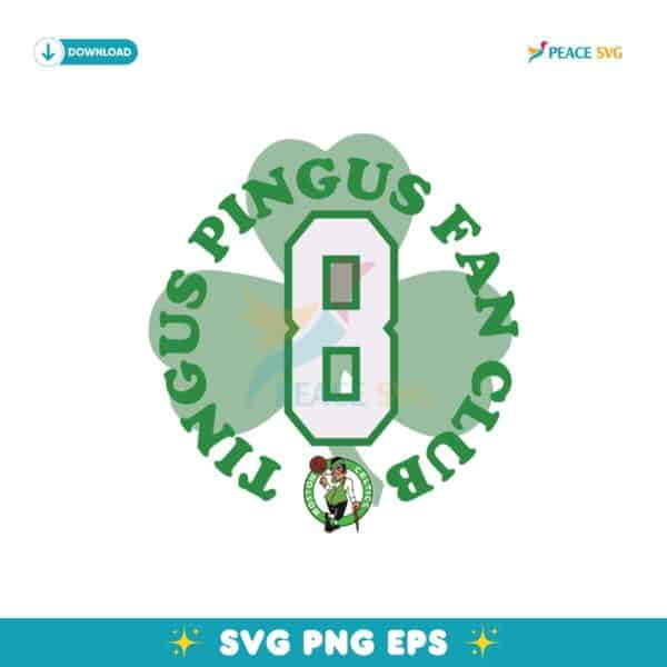 Boston Celtics Kristaps Porzingis Tingus Pingus Shamrock Svg