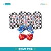 Cherry Bow Coquette Mama Patriotic America PNG