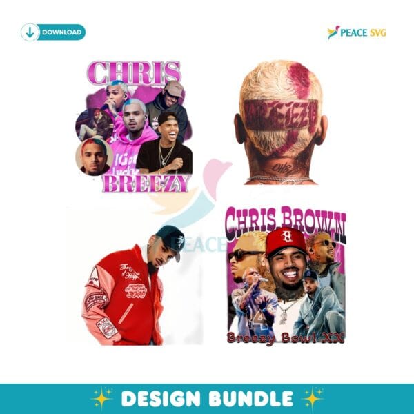 Chris Brown Breezy Bowl XX Tour 2025 PNG Bundle Files
