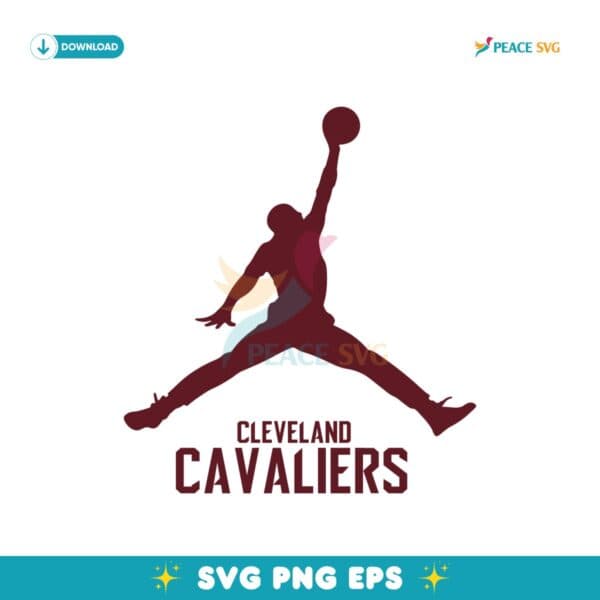 Cleveland Cavaliers Essential Jordan NBA Playoffs 2025 Svg