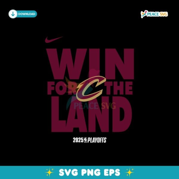 Cleveland Cavaliers Playoff Mantra 2025 Svg