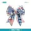 Coquette American Girl Bow Patriotic Png