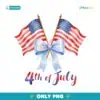 Coquette Usa 4Th Of July America Girly PNG