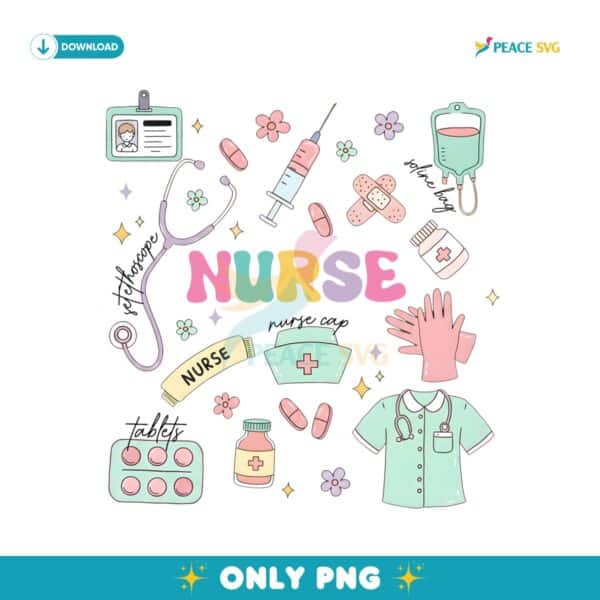 Cute Medical Clipart Set For Kawaii Nurse PNG
