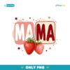 Cute Retro Red Pink Mom Design For Mothers Day PNG