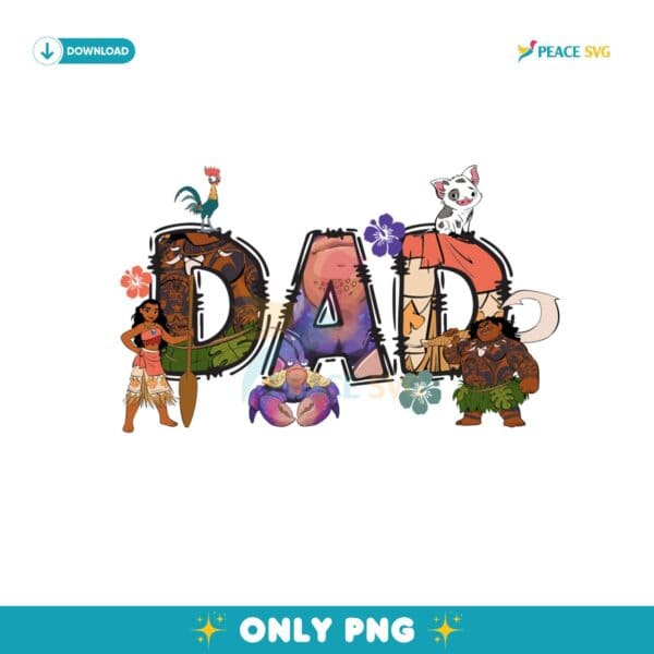 Disney Dad Princess Moana Family Maui Png