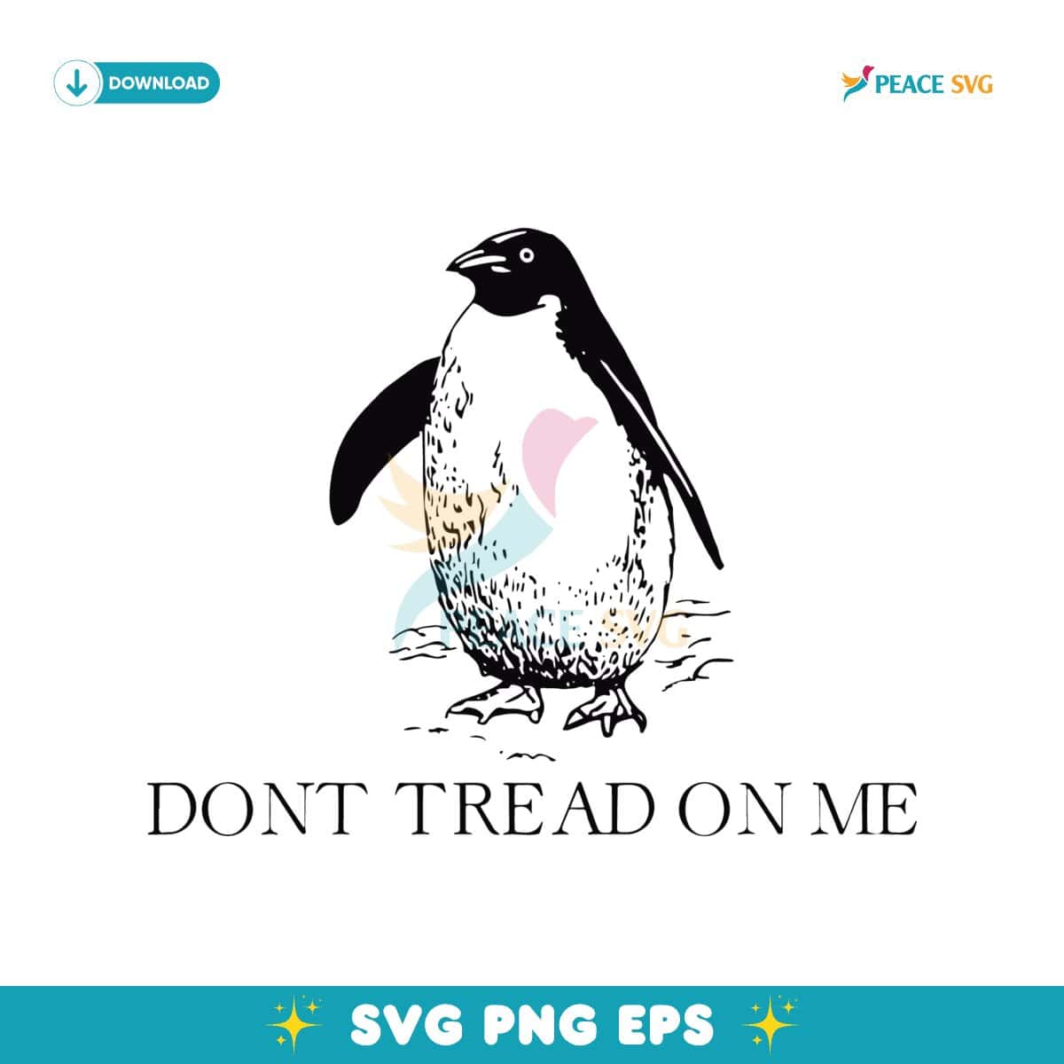 Don't Tread On Me Penguin Tariffs Anti Trump SVG