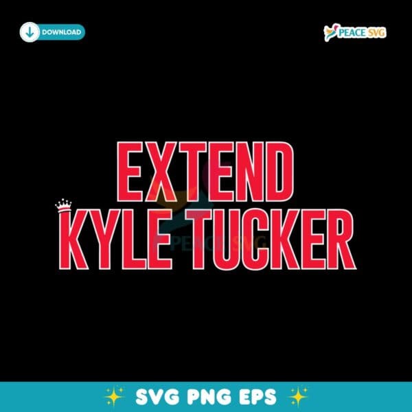 Extend Kyle Tucker Chicago Cubs SVG Printable