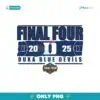Final Four Duke Blue Devils 2025 NCAA Men Basketball Png
