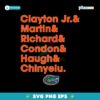 Florida Clayton Jr Martin Richard Condon Haugh Chinyelu SVG