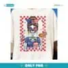 Fourth Of July Skeleton Girl Funny Merica Hotdog And Drink PNG