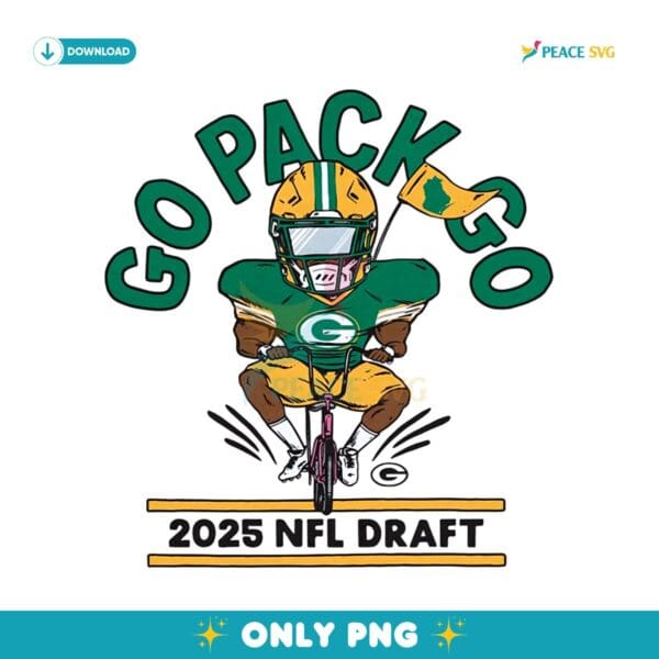 Go Pack Go 2025 NFL Draft Bike Ride PNG