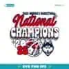 Groovy Floral National Champions 2025 Uconn Huskies SVG Instant Download