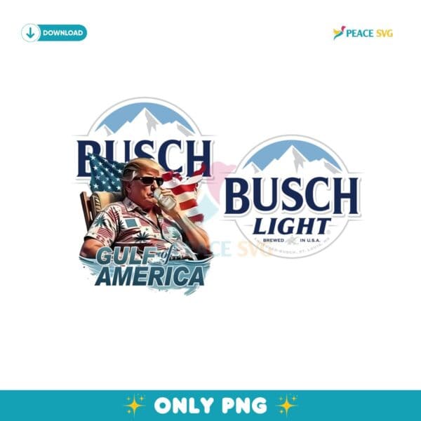 Gulf Of America Busch Light Beer Vintage Trump Png
