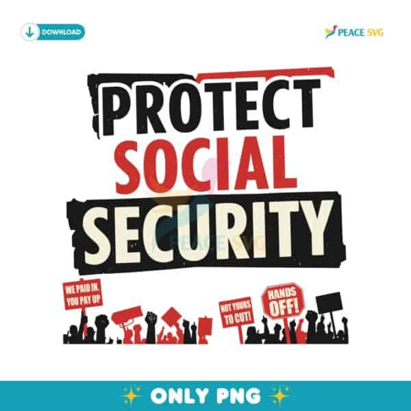 Hands Off Social Security Cowgirl Protest PNG