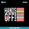 Hands Off Yard Sign Anti Trump SVG