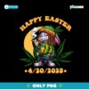 Happy Easter Day 420 Bunny Smoking Weed Marijuana Png