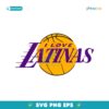 I Love Latinas Parody Los Angeles Lakers Basketball Logo SVG
