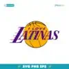 I Love Latinas Parody Los Angeles Lakers Basketball Logo SVG