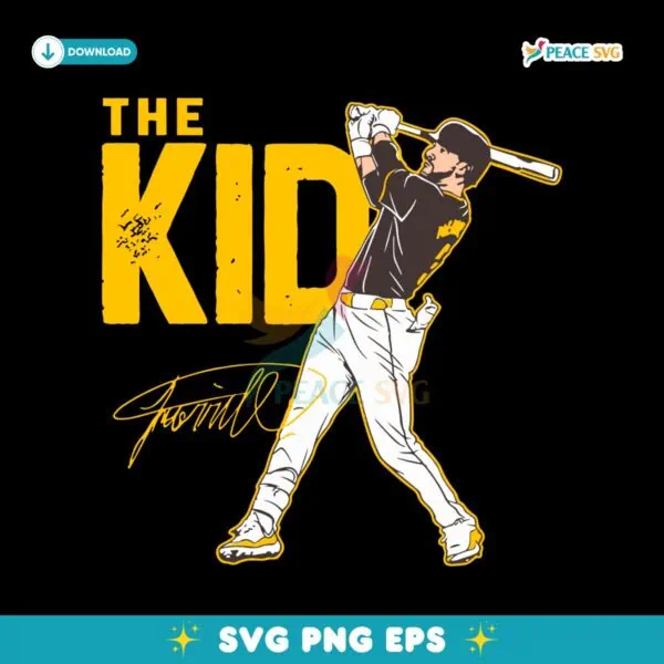 Jackson Merrill Signature The Kid San Diego Padres SVG