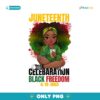 Juneteenth Celebrating Black Freedom 1865 PNG