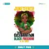 Juneteenth Celebrating Black Freedom 1865 PNG