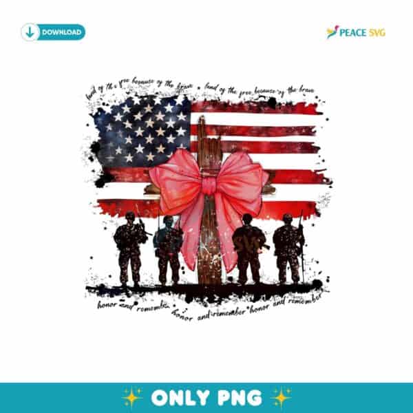 Land Of The Free Veterans Day Honor And Remember Png
