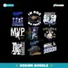 Los Angeles Dodgers Royal Disney Baseball Png Bundle
