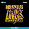 Los Angeles Lakers Basketball Break Vintage Png