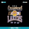 Los Angeles Lakers NBA Champions Three In A Row Png