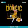 Luka Doncic Los Angeles Lakers Shattered PNG