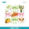Mexican Fiesta Coquette Bow Cinco De Mayo PNG
