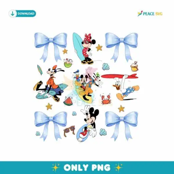 Mickey And Friends In An Exciting Summer Adventure PNG