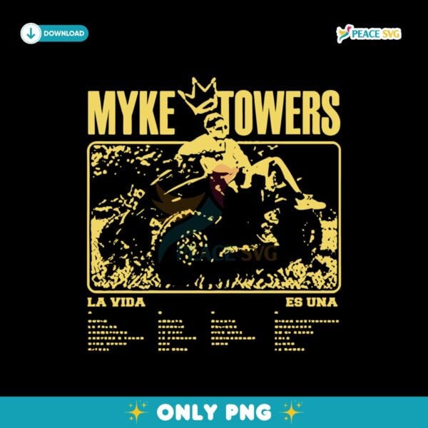 Myke Towers Young Kingz La Vida Png Sublimation