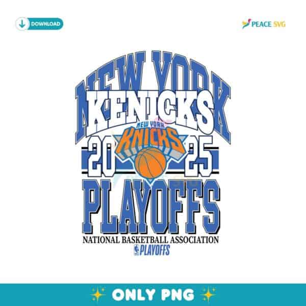 New York Knicks 2025 NBA Playoffs Showtime Png