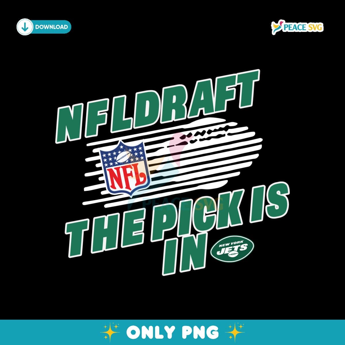 Nfl Draft The Pick Is In New York Jets Logo Png