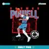 Norman Powell Los Angeles Clippers Shattered Signature PNG