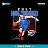 Oklahoma City Thunder Chet Holmgren Signature Shattered Png