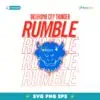 Oklahoma City Thunder Rumble Mascot SVG