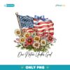 One Nation Under God  Preppy America Wildflower PNG