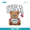 Patriotic USA Bear Trump 45 47 President PNG