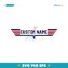 Personalized Maverick Goose Viper Custom Name Svg