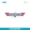 Personalized Maverick Goose Viper Custom Name Svg