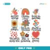 Positive Doodle Floral Flowers Affirmations Png