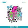 Preppy Soccer Coquette Checkered Star Mama Png